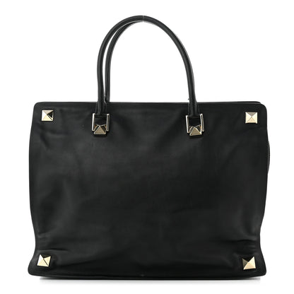 Valentino Garavani Vitello Macro Rockstud Runway Tote Black 1 of 15