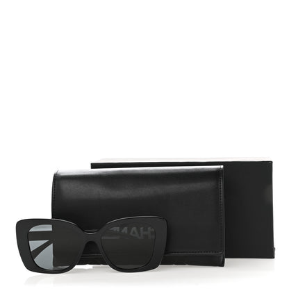 Chanel Acetate Strass Square Sunglasses 5422-B-A Black White 8 of 8