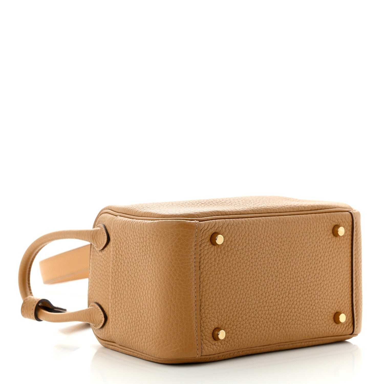 Hermes Taurillon Clemence Mini Lindy 20 Biscuit 4 of 11