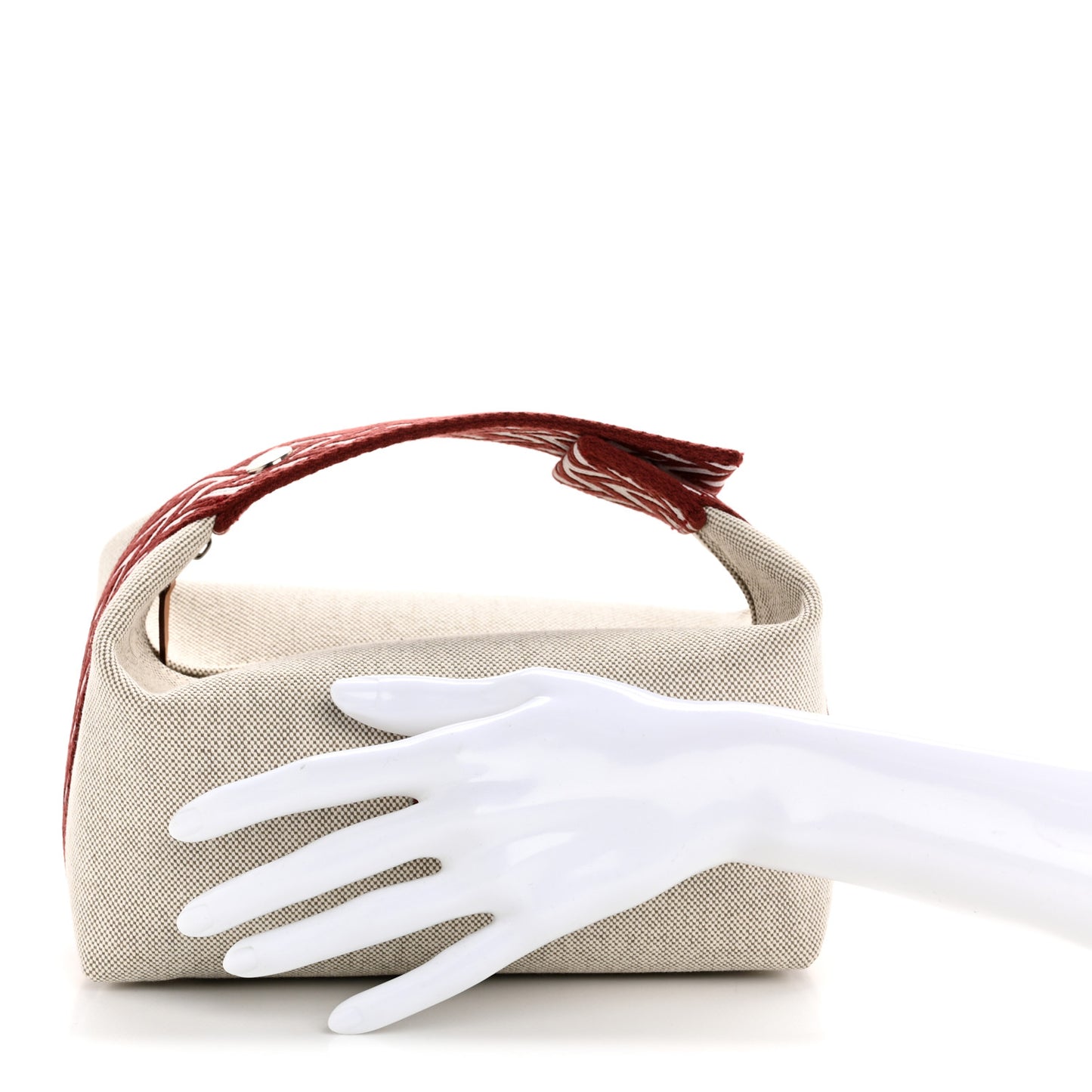 Canvas Small Bride-A-Brac Pouch Natural Rouge H