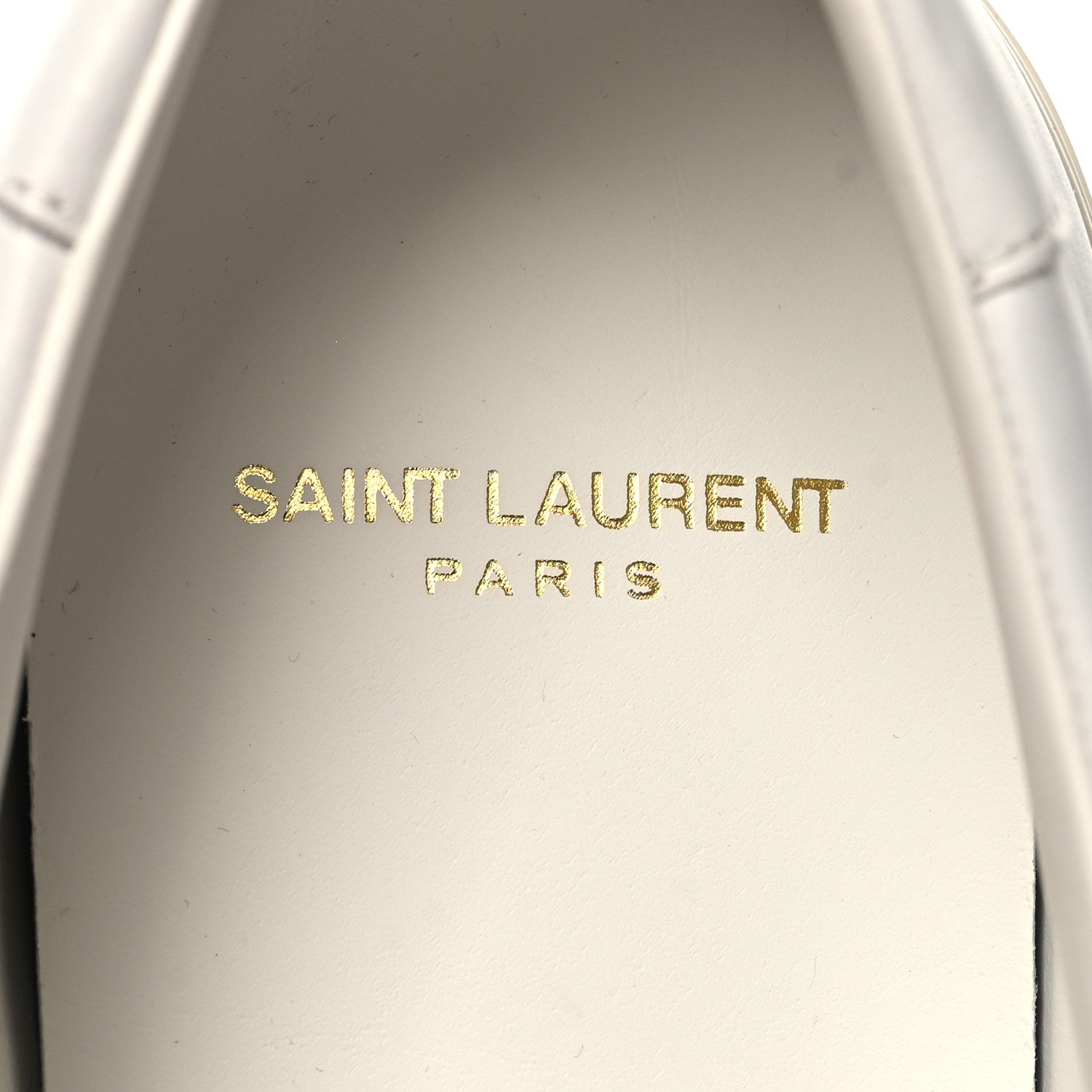 Saint Laurent Calfskin Mens Andy Low Top Sneakers 45 Mystic White 9 of 9