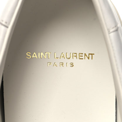 Saint Laurent Calfskin Mens Andy Low Top Sneakers 45 Mystic White 9 of 9