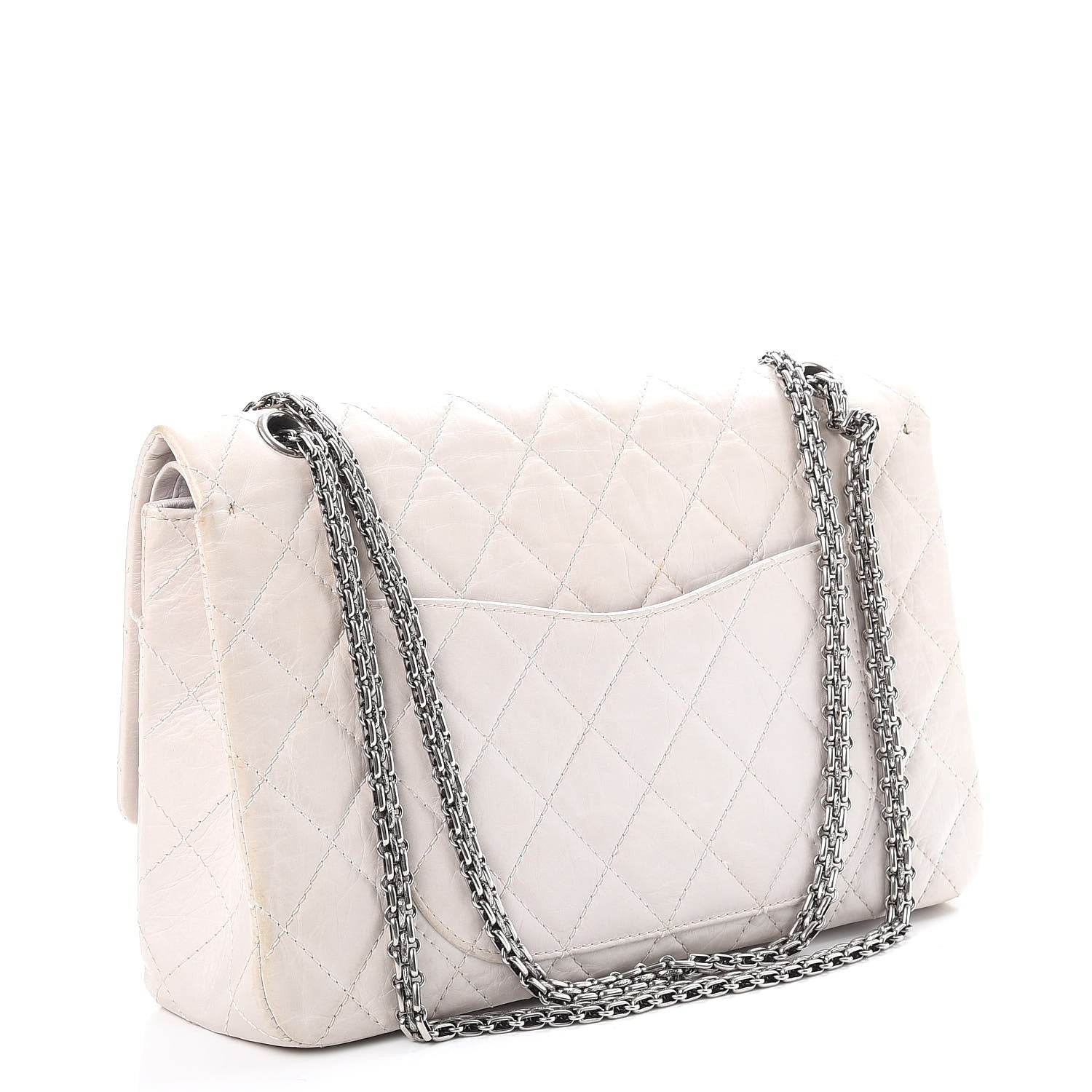 Chanel Aged Calfskin 50th Anniversary 2.55 Reissue 227 White 3 of 13
