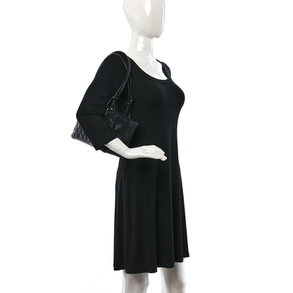 Chanel Calfskin Quilted Large Cambon Bowler Black 2 of 10