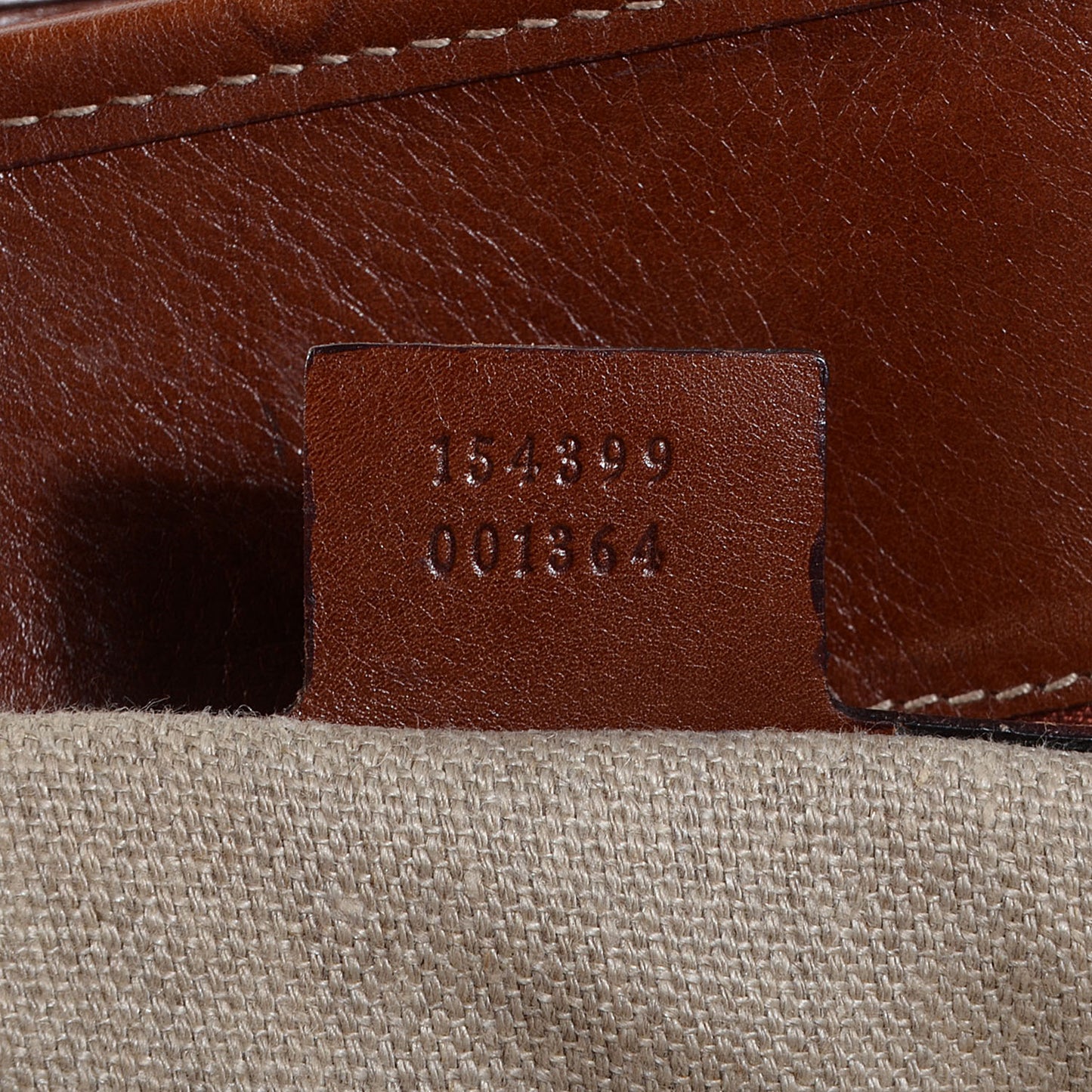 Leather Web Strap Tote Brown