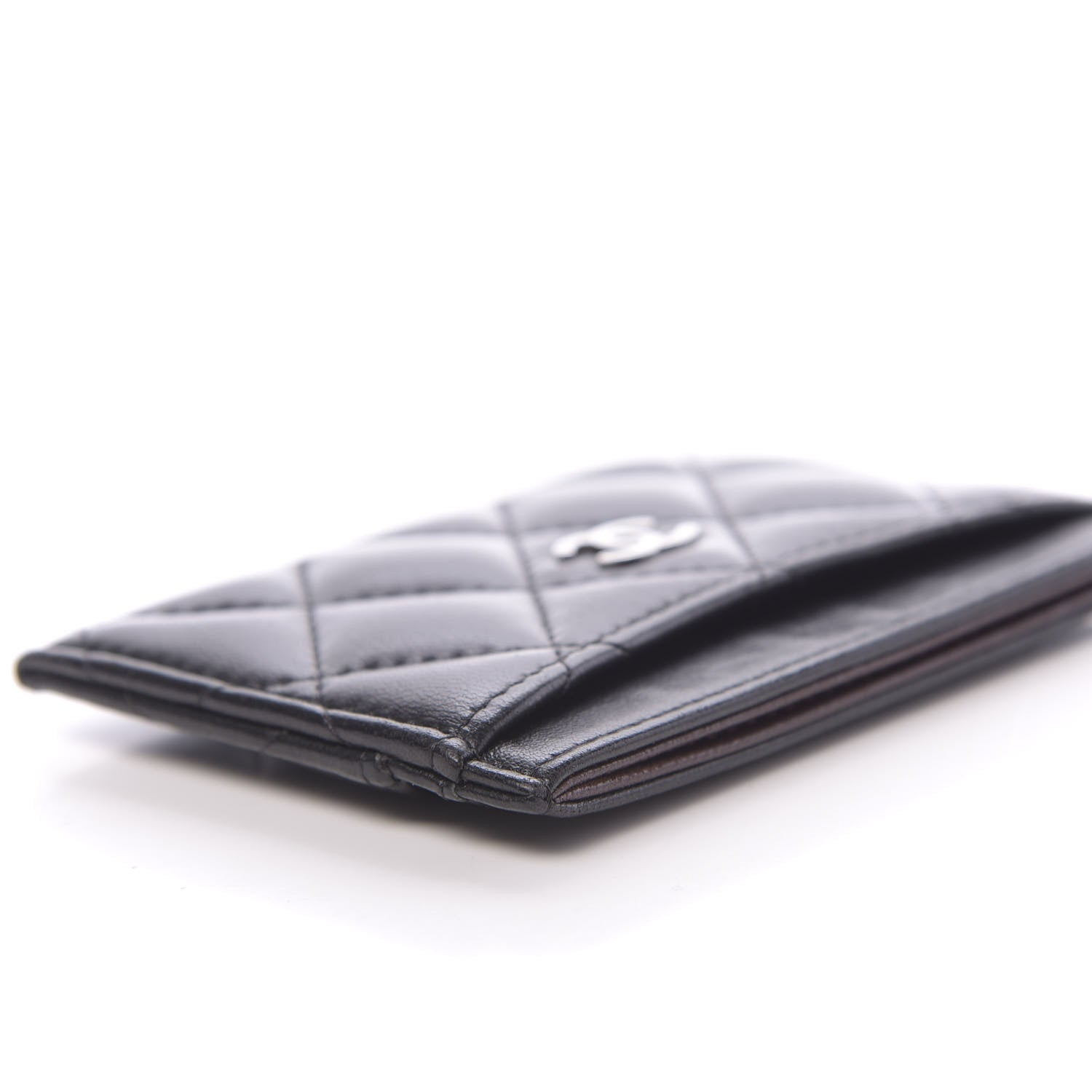 Chanel Lambskin Quilted Card Holder Black 11 of 12