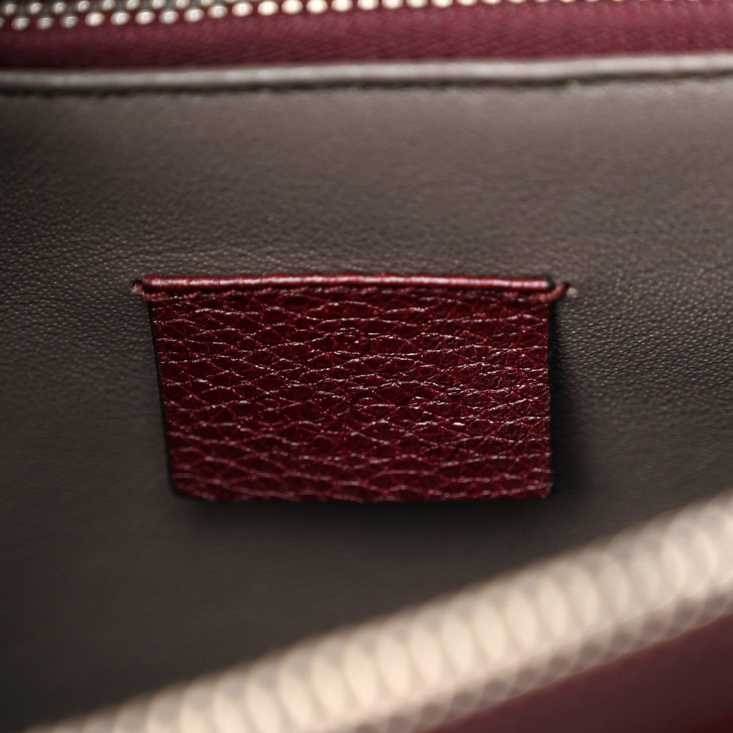 Gucci Grainy Calfskin Medium Zumi Top Handle Bag Vintage Bordeaux 7 of 12