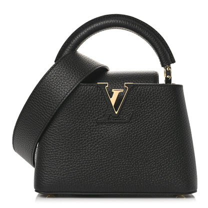 Louis Vuitton Taurillon Mini Capucines Black 1 of 9
