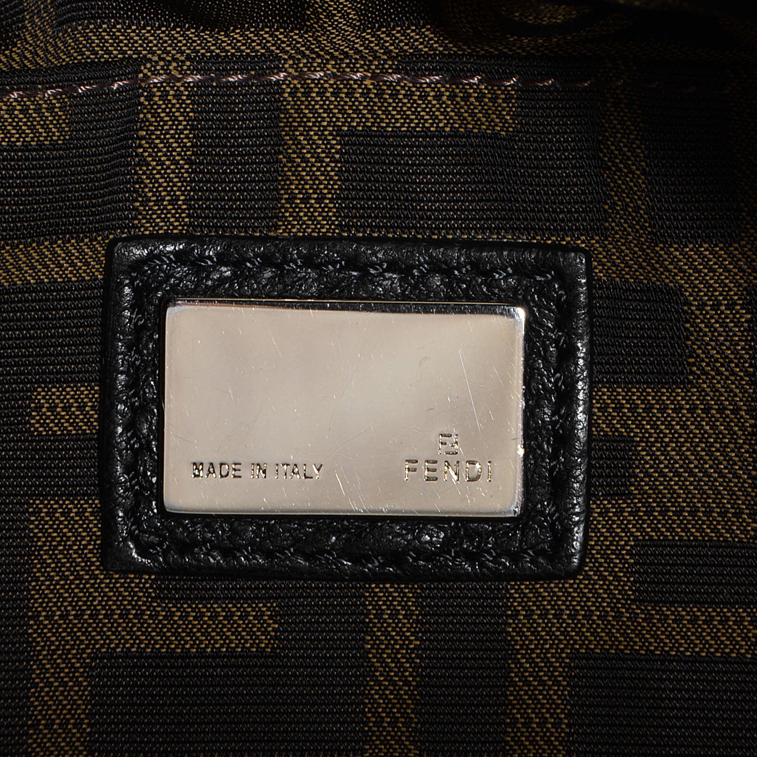 Fendi Zucca Nappa Nuvolata Vitello Tortuga Spy Bowler Tobacco Moro 6 of 10