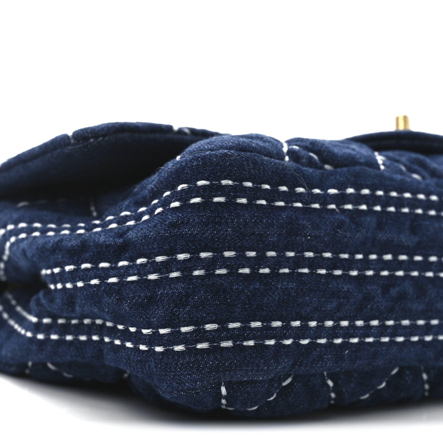 Chanel Denim Quilted Medium Denim Trip Single Flap Blue 9 of 10