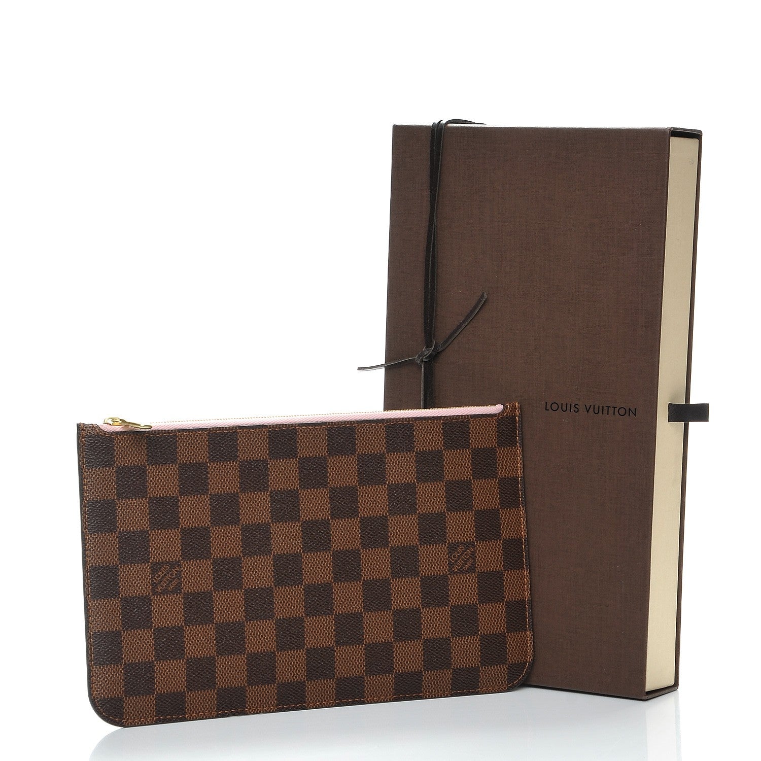 Louis Vuitton Damier Ebene Neverfull MM GM Pochette Rose Ballerine 8 of 8
