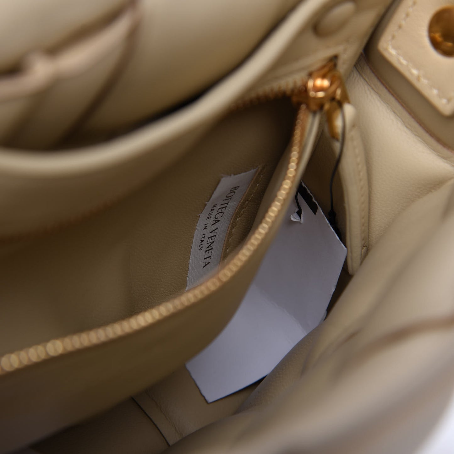 Nappa Maxi Intreccio Padded Cassette Crossbody Bag Porridge