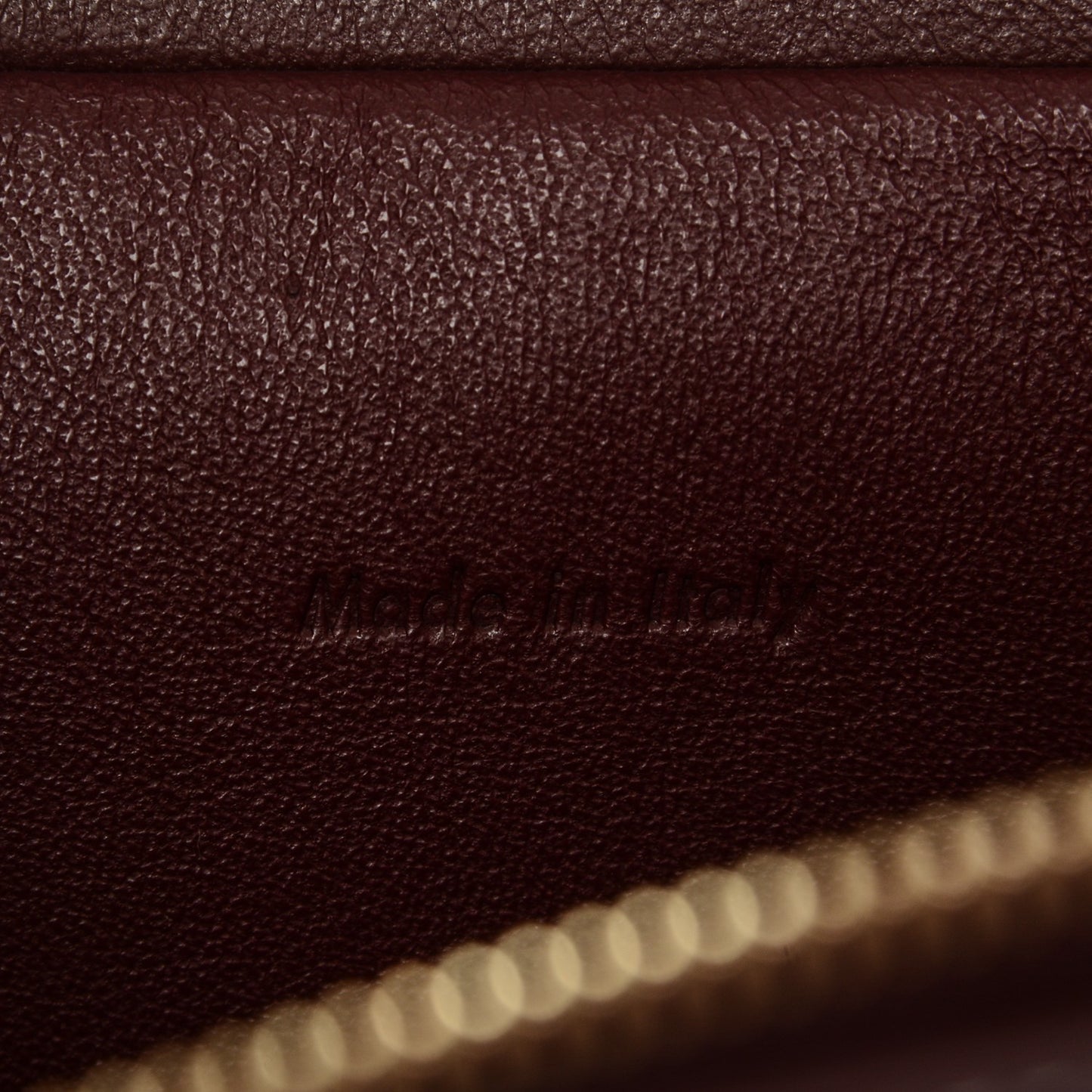 Natural Calfskin Mini Belt Bag Burgundy