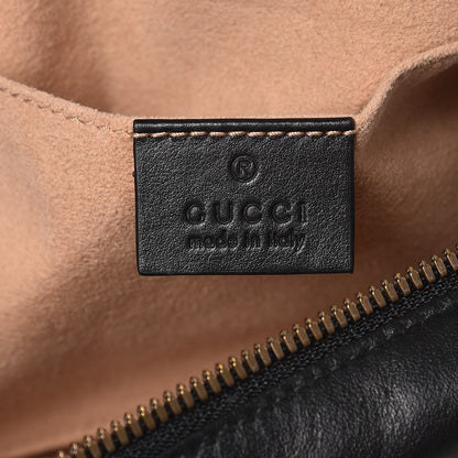 Gucci Calfskin Matelasse Small GG Marmont Chain Shoulder Bag Black 6 of 8