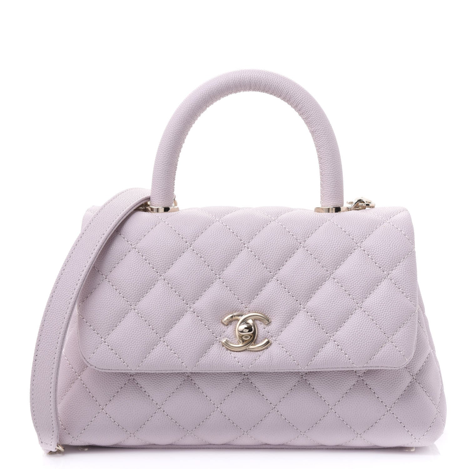 Chanel Caviar Quilted Mini Coco Handle Flap Lilas Lilac 1 of 10