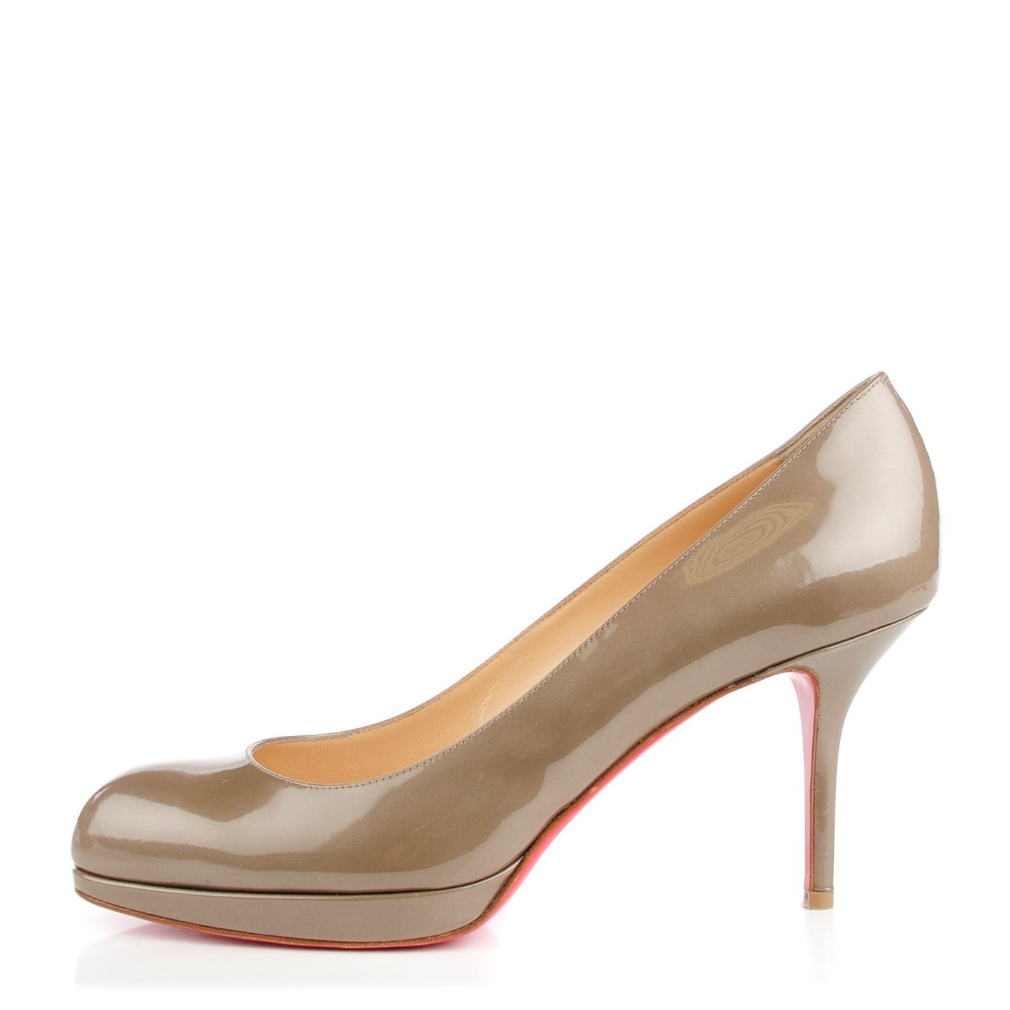 Metallic Patent Prorata 90 Pumps 40.5 Oyster