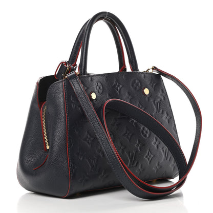 Louis Vuitton Empreinte Montaigne BB Marine Rouge 3 of 18