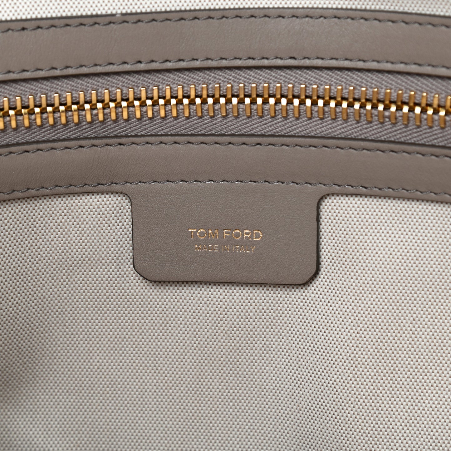 Grained Calfskin Epson Big Zip Backpack Taupe