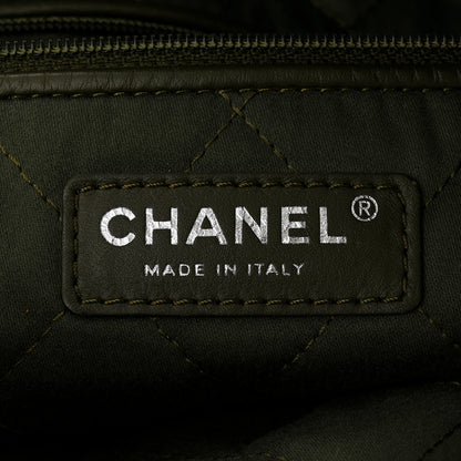 Chanel Shiny Calfskin Quilted Chanel 22 Khaki 7 of 11