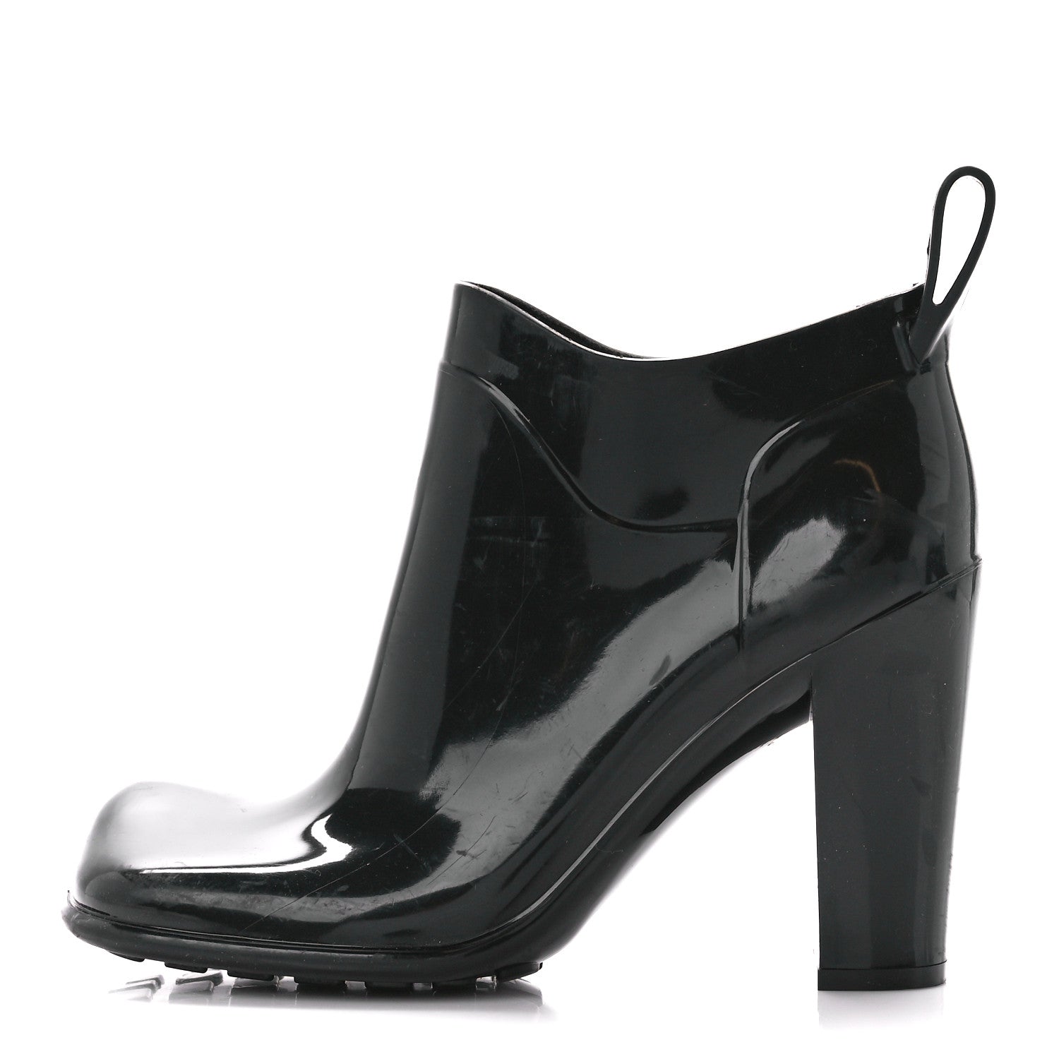 Bottega Veneta Rubber Shine Ankle Boots 37 Black 1 of 7