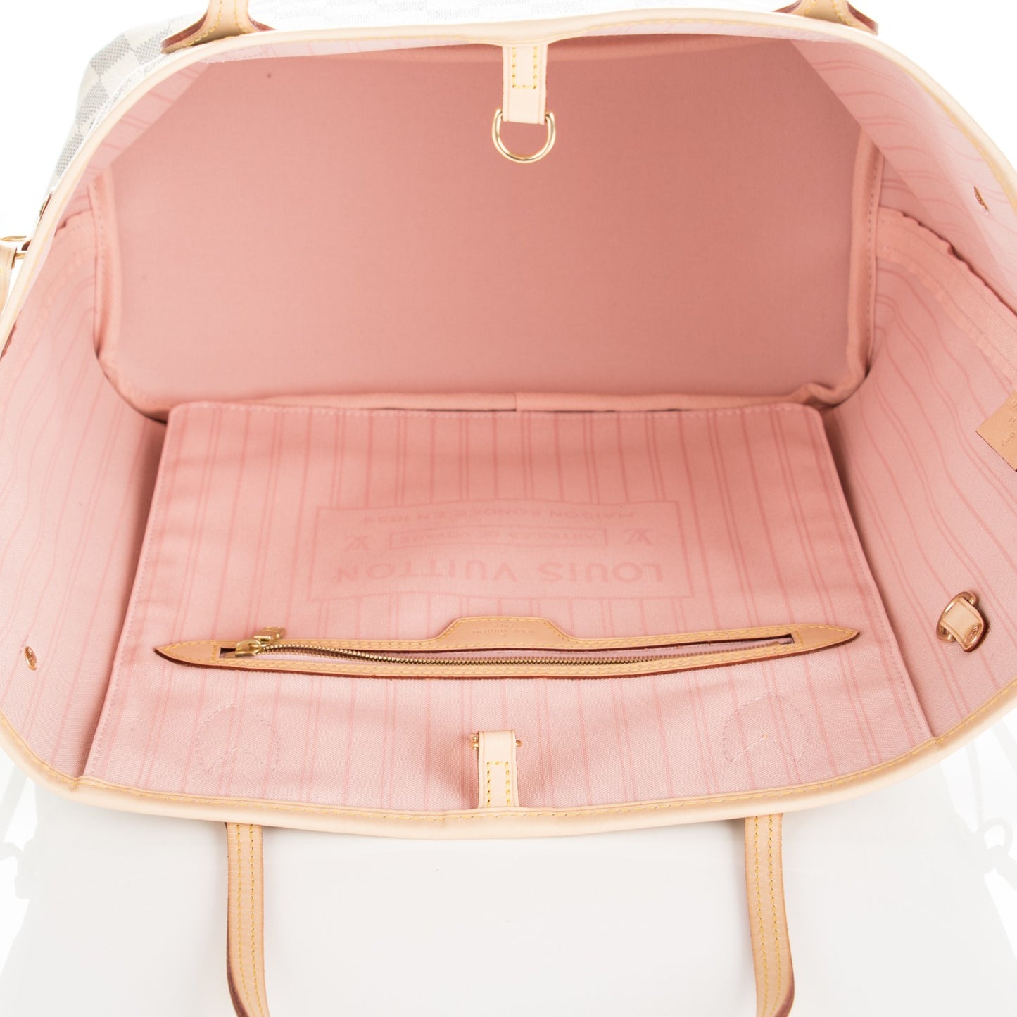 Damier Azur Neo Neverfull MM Rose Ballerine