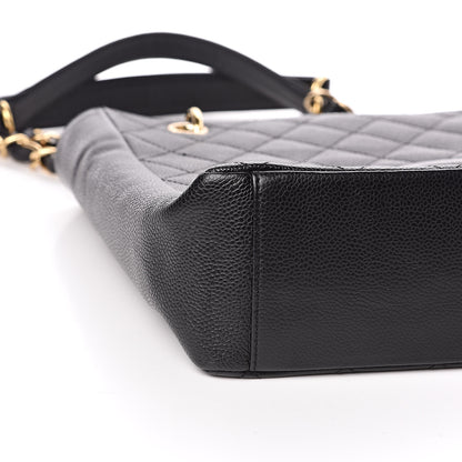 Chanel Caviar Quilted Petit Shopping Tote PST Black 8 of 11