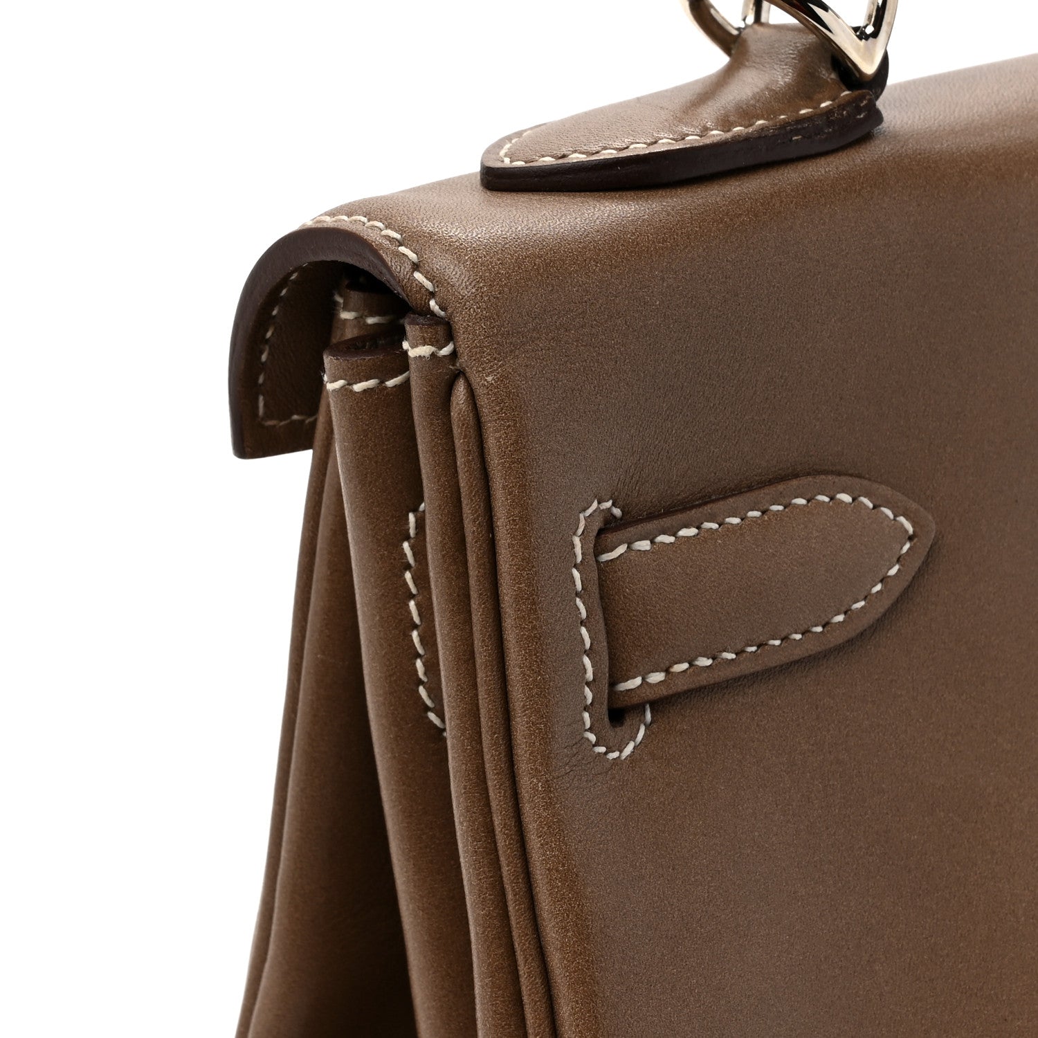 Hermes Tadelakt Kelly Retourne 32 Etoupe 12 of 20