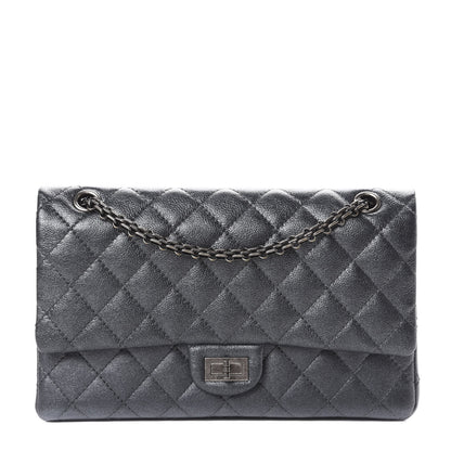 Chanel Metallic Sheepskin Quilted 2.55 Reissue 226 Flap Dark Silver 1 of 13