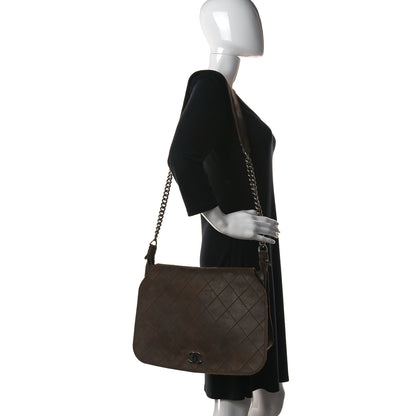 Chanel Calfskin Stitched Large Highlander Messenger Brown 2 of 16