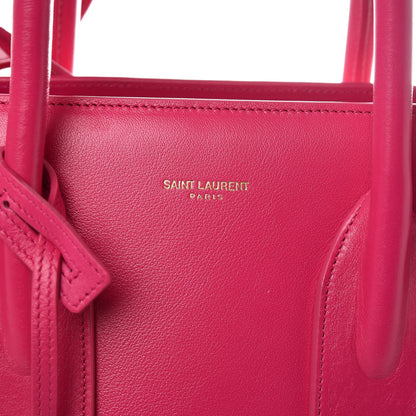 Saint Laurent Calfskin Small Sac De Jour Bubblegum 8 of 12