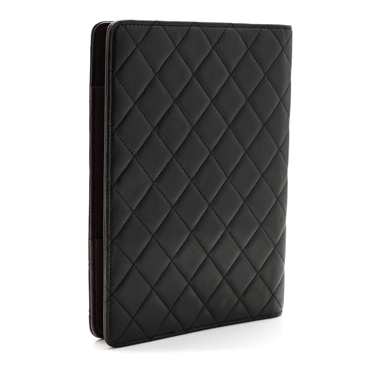 Chanel Lambskin Quilted Large Agenda Cover Black 3 of 8