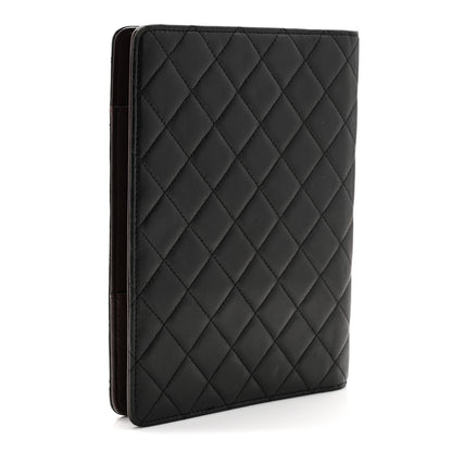 Chanel Lambskin Quilted Large Agenda Cover Black 3 of 8