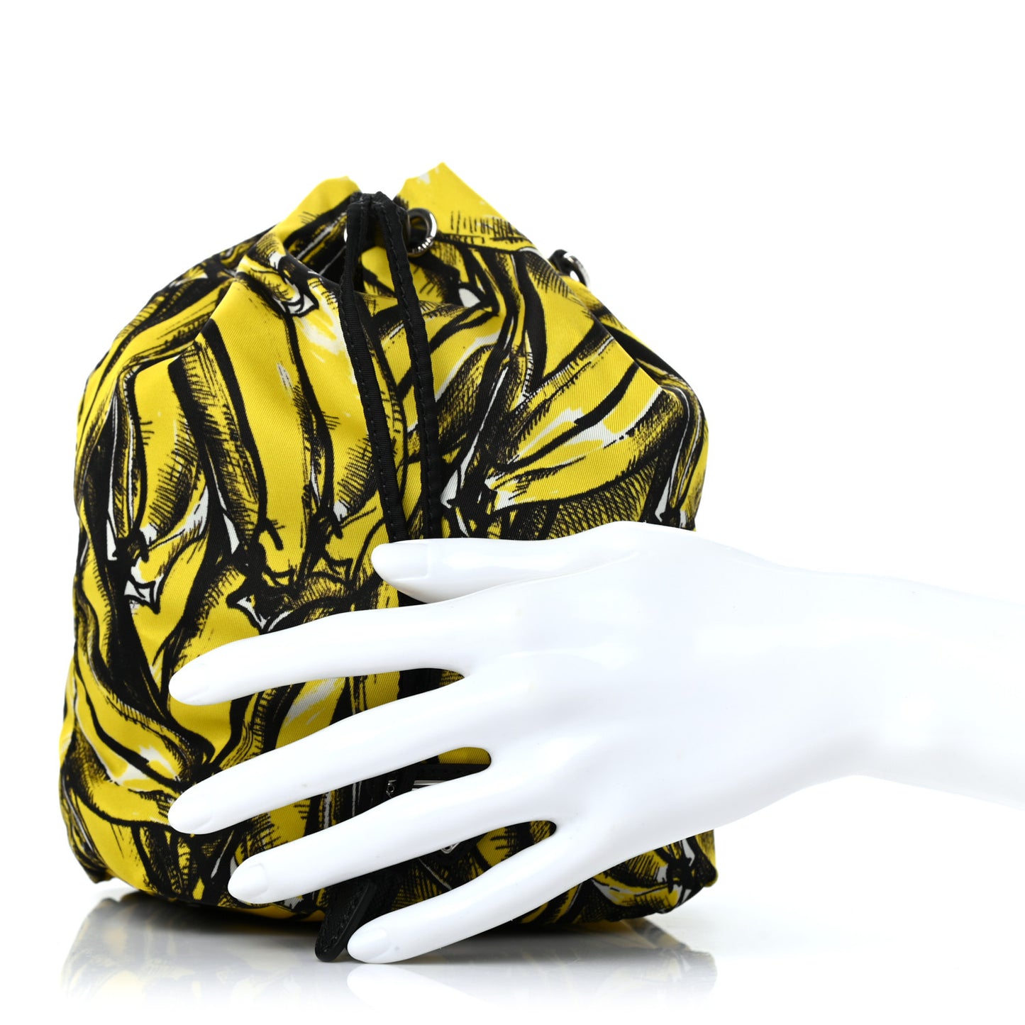Tessuto Nylon Banane Pouch Giallo