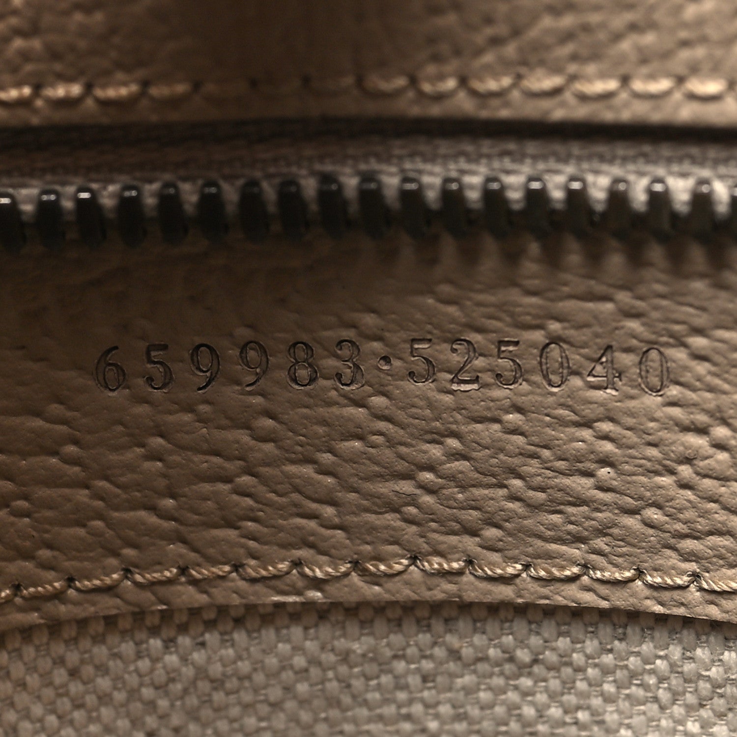 Gucci GG Supreme Monogram Textured Dollar Calfskin Small Retro Interlocking G Tote Bag Beige Mystic White Oatmeal 7 of 11