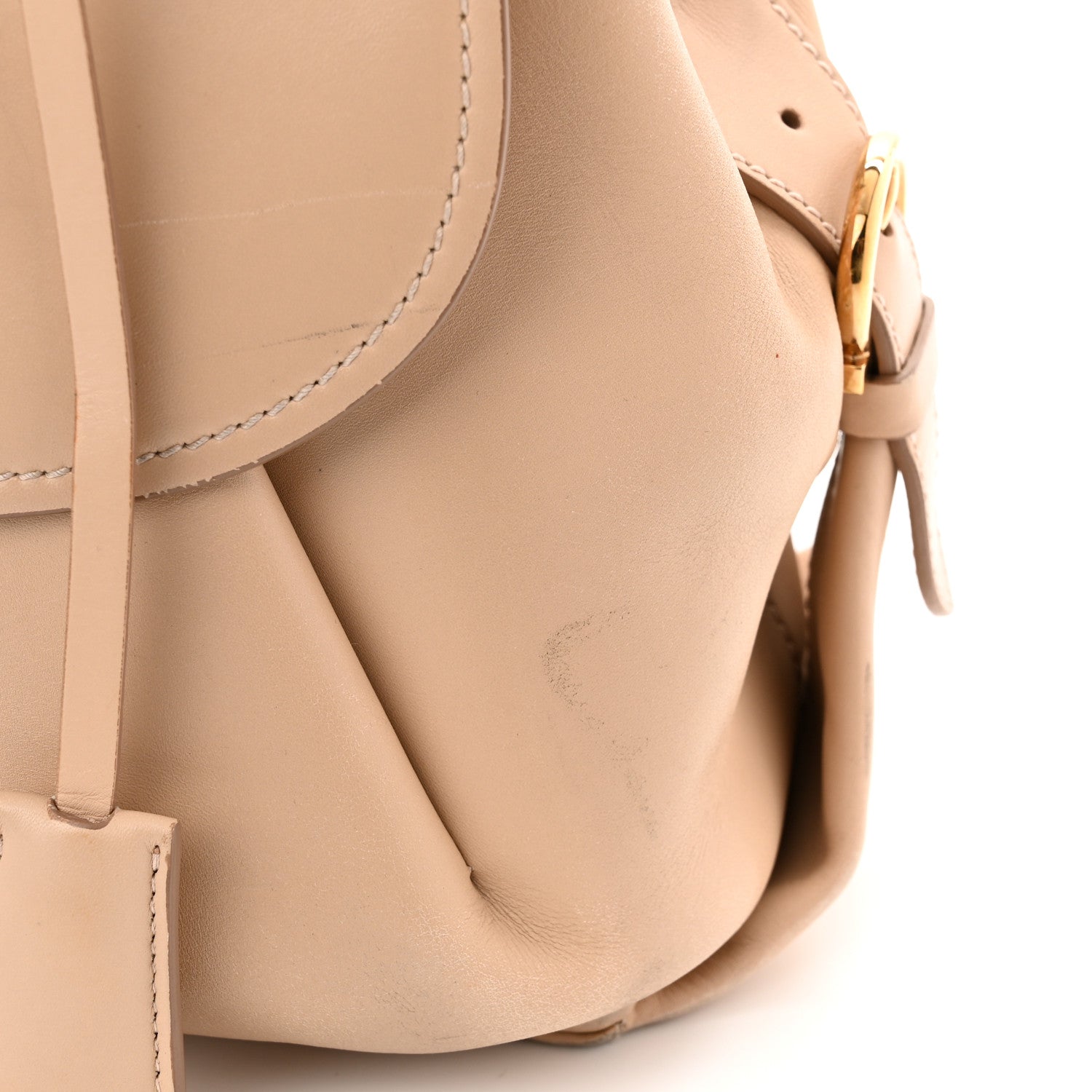 Salvatore Ferragamo Calfskin Fiamma Bag New Bisque 12 of 21