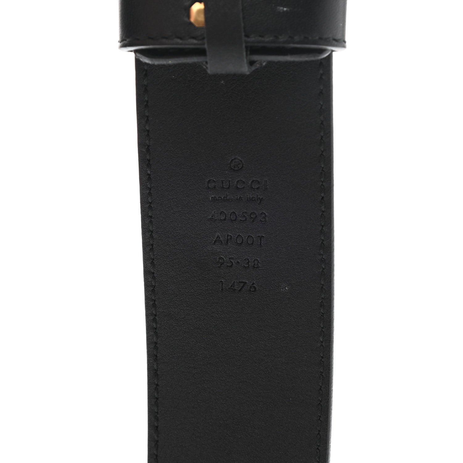 Gucci Calfskin Double G 40mm Belt 95 38 Black 3 of 6