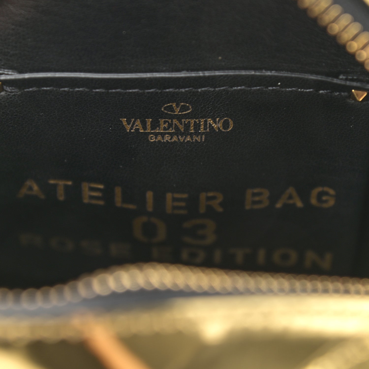 Valentino Garavani Metallic Nappa Atelier 03 Rose Edition Round Crossbody Bag Antique Brass 6 of 9