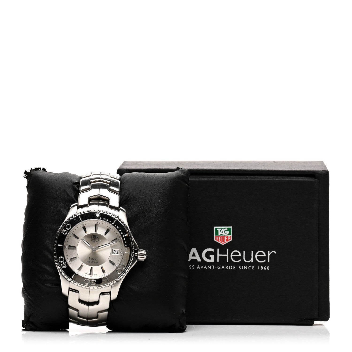 Tag Heuer Stainless Steel 39mm Link Quartz Watch Silver WJ111-0 5 of 5