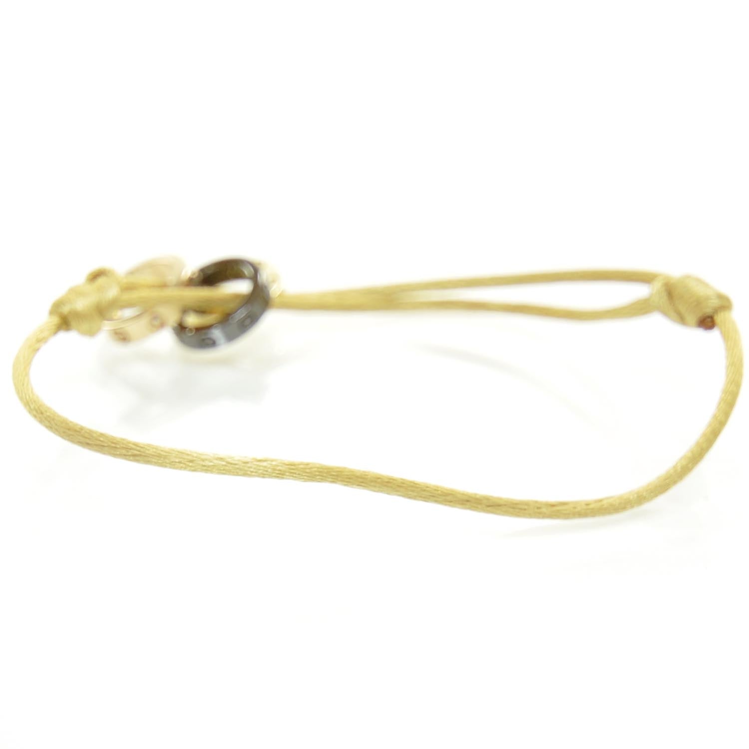 Cartier 18k Yellow and Pink Gold Ceramic Diamond Love Bracelet 2 of 4