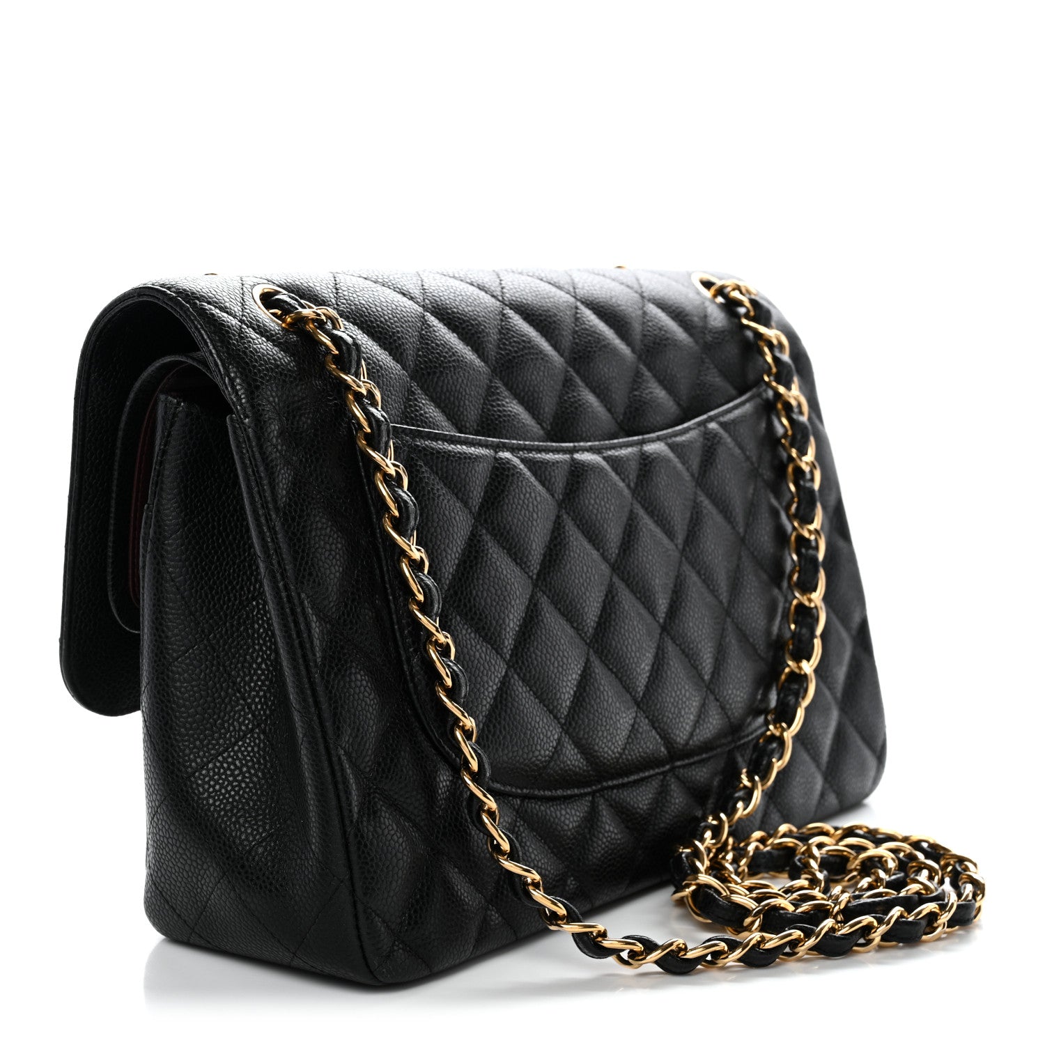 Chanel Caviar Quilted Jumbo Double Flap Black 3 of 11
