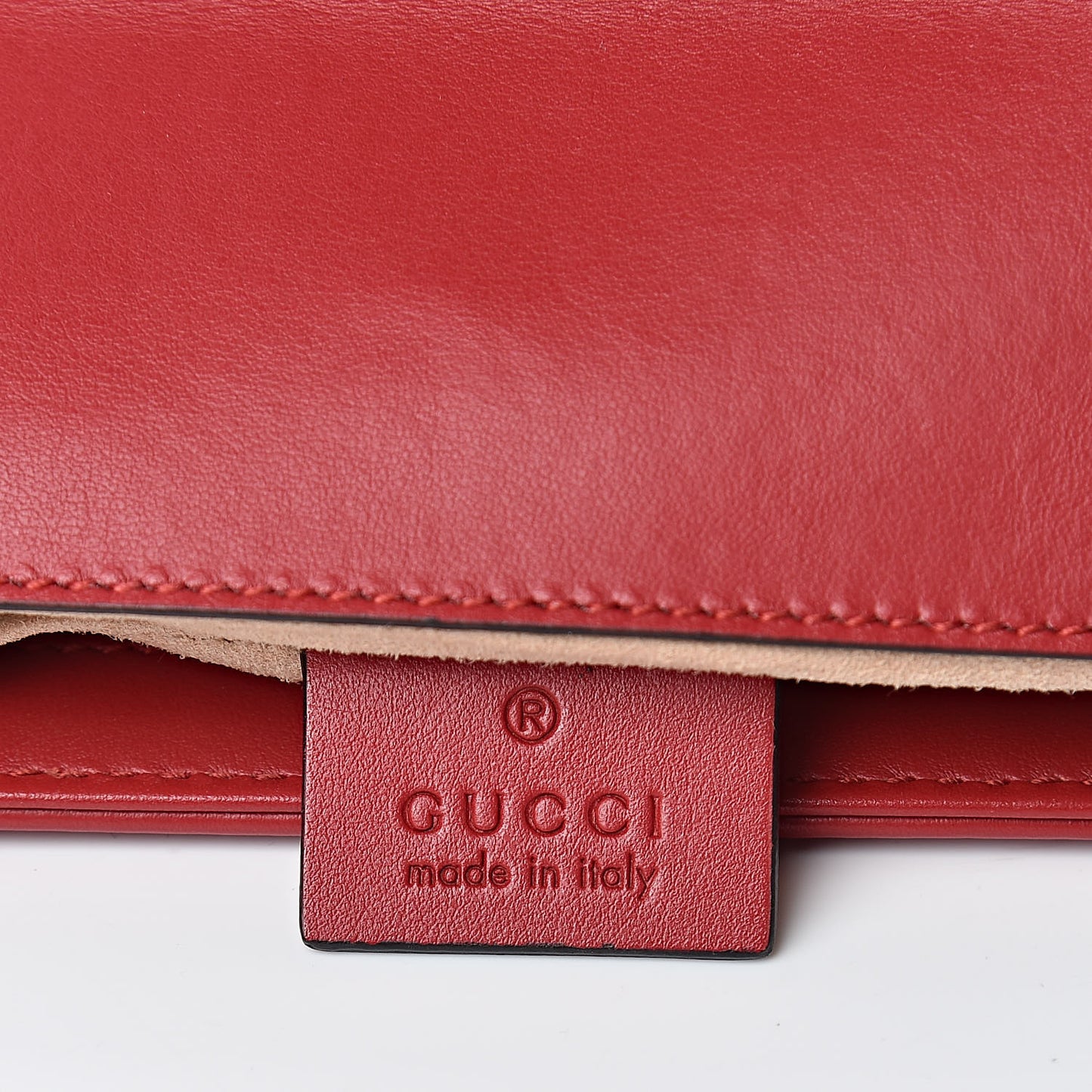 Calfskin Matelasse Mini GG Marmont Shoulder Bag Hibiscus Red