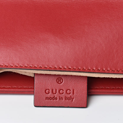 Gucci Calfskin Matelasse Mini GG Marmont Shoulder Bag Hibiscus Red 6 of 11