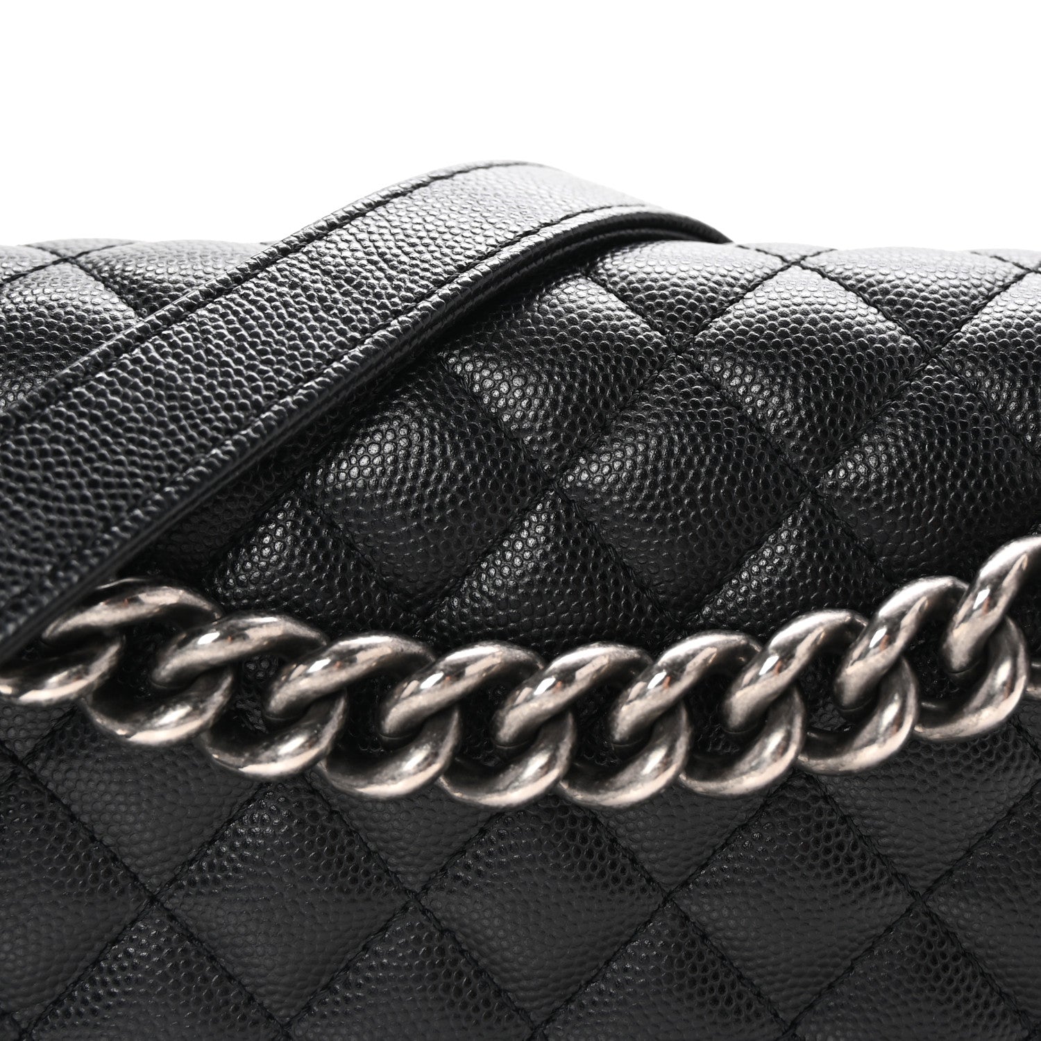 Chanel Caviar Quilted Medium Boy Flap Black 8 of 10
