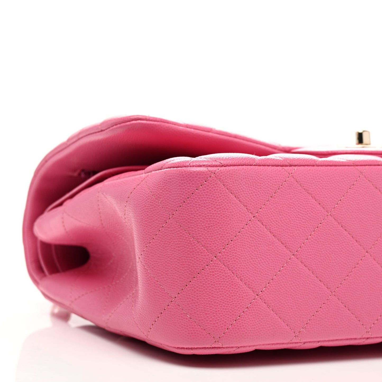 Caviar Quilted Jumbo Double Flap Pink