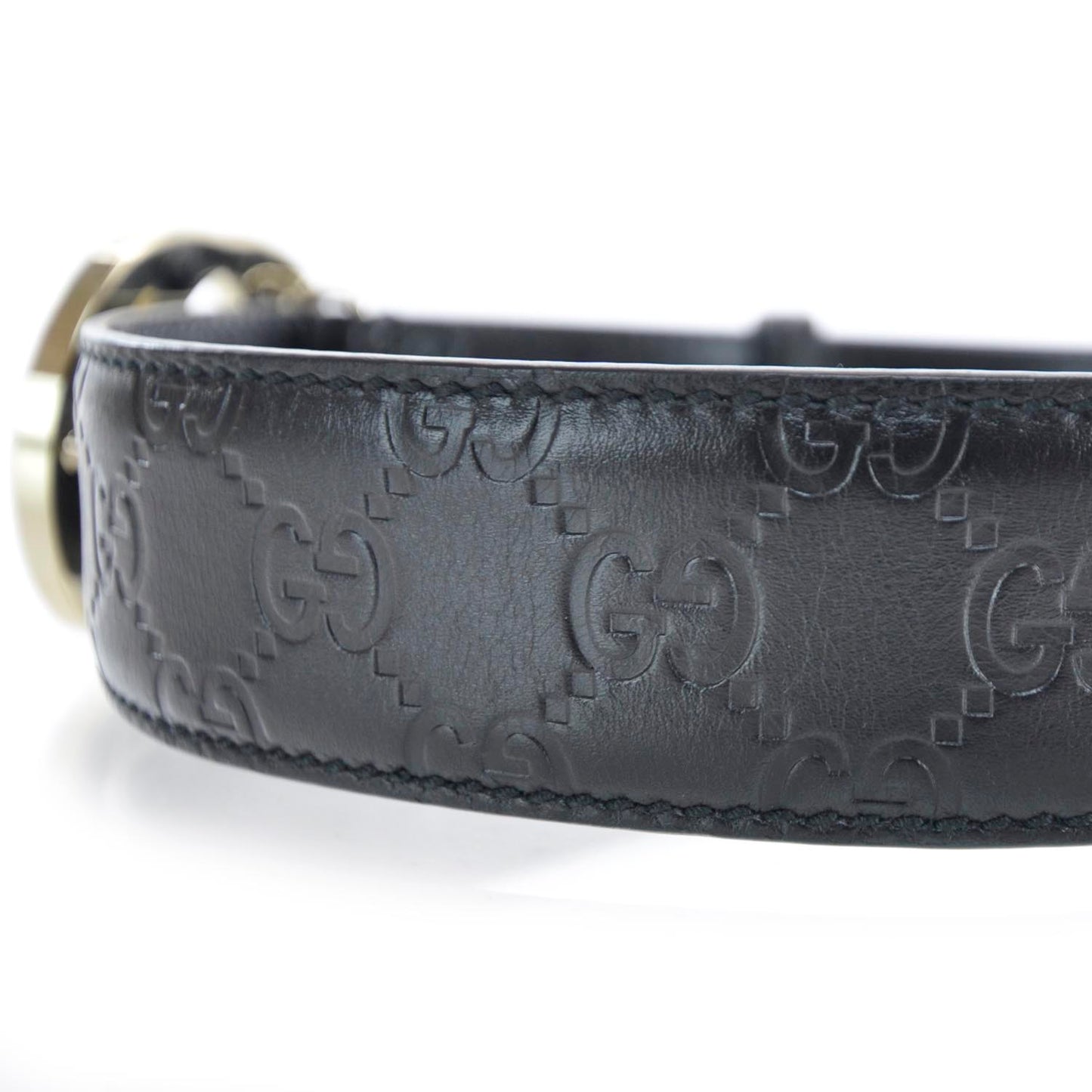 Guccissima GG Belt Black 80 30