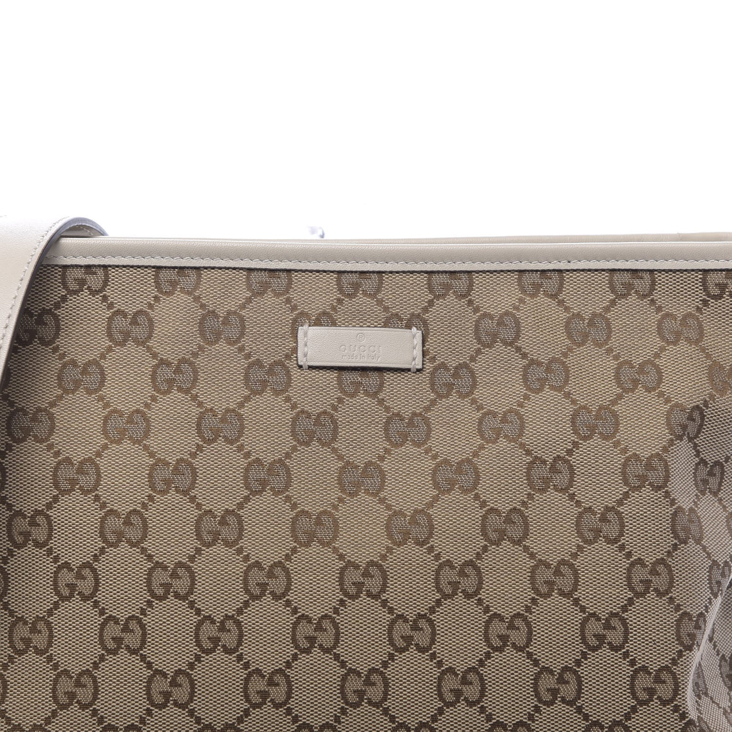 Gucci Monogram Medium Flat Messenger Bag Off White 7 of 9