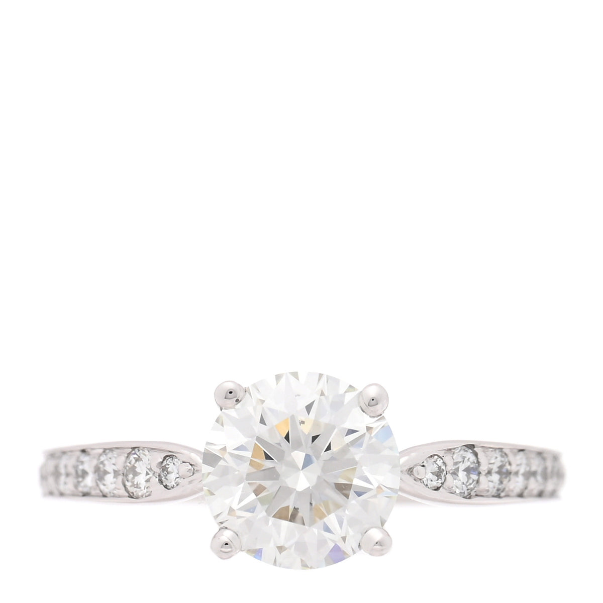 Platinum Diamond 1.15ct Harmony Solitaire Engagement Ring 48 4.5