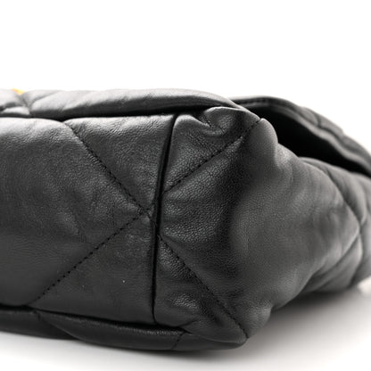 Chanel Lambskin Quilted Large Chanel 19 Flap Black 10 of 10