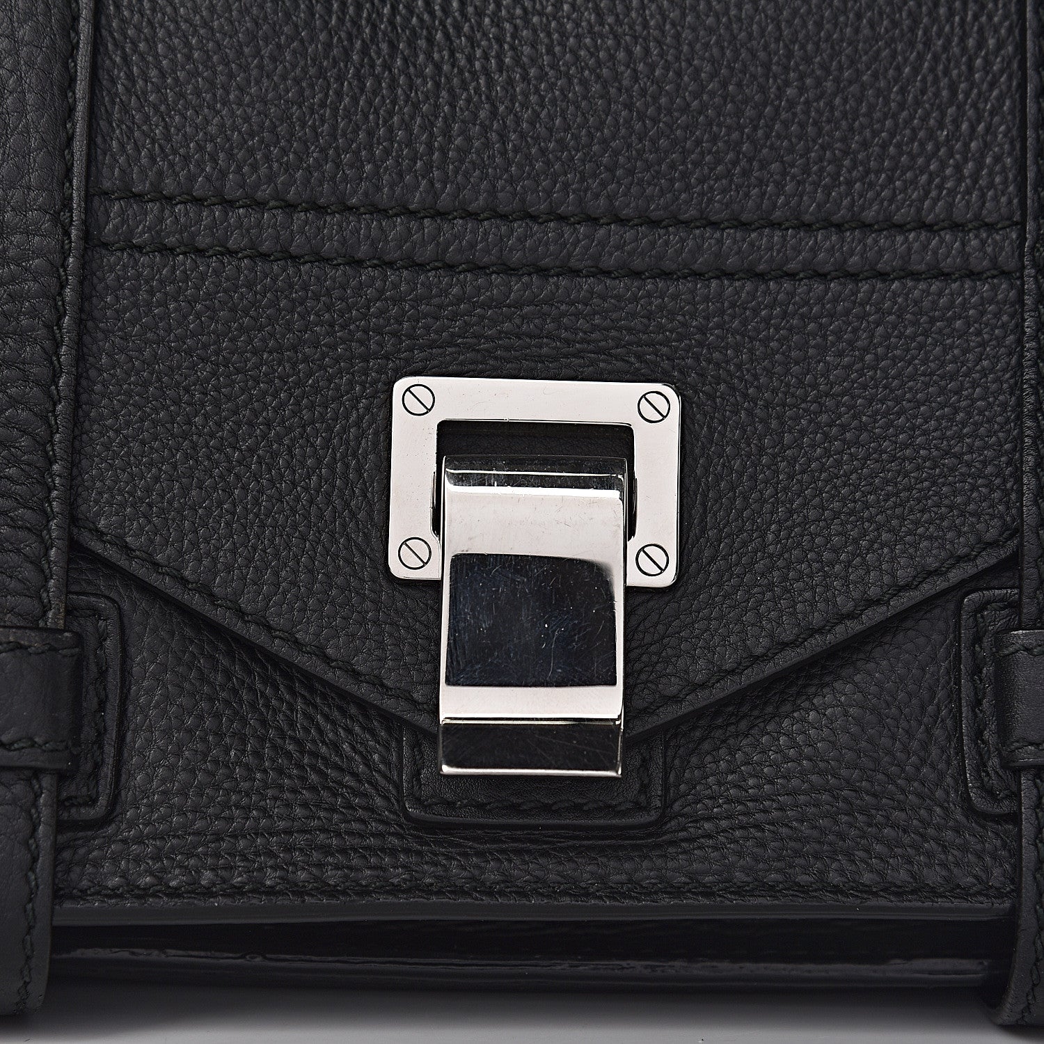 Proenza Schouler Grained Calfskin Tiny PS1 Satchel Black 9 of 13