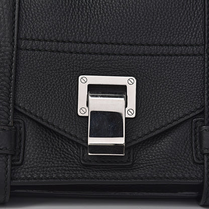 Proenza Schouler Grained Calfskin Tiny PS1 Satchel Black 9 of 13